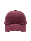 Burgundy- washed cap