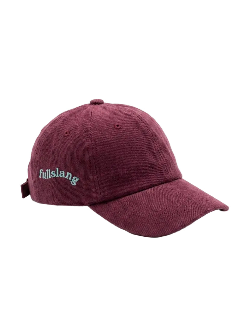 Burgundy- washed cap